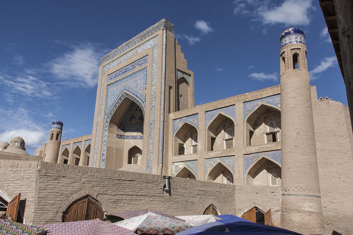 The Alla Kuli Khan madrasa in Khiva, Uzbekistan