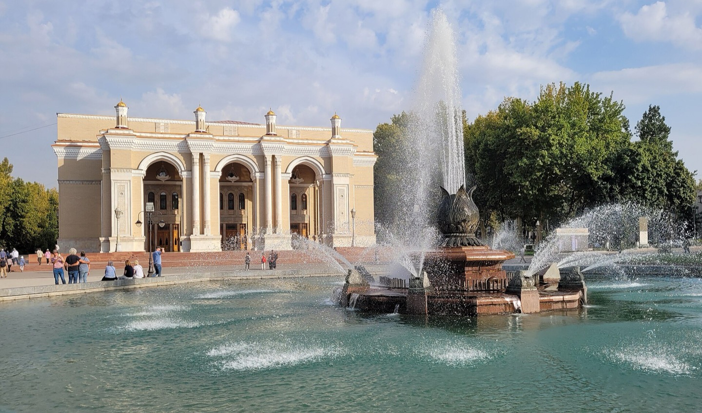 The Alisher Navoi Opera and Ballet Theatre in Tashkent, Uzbekistan