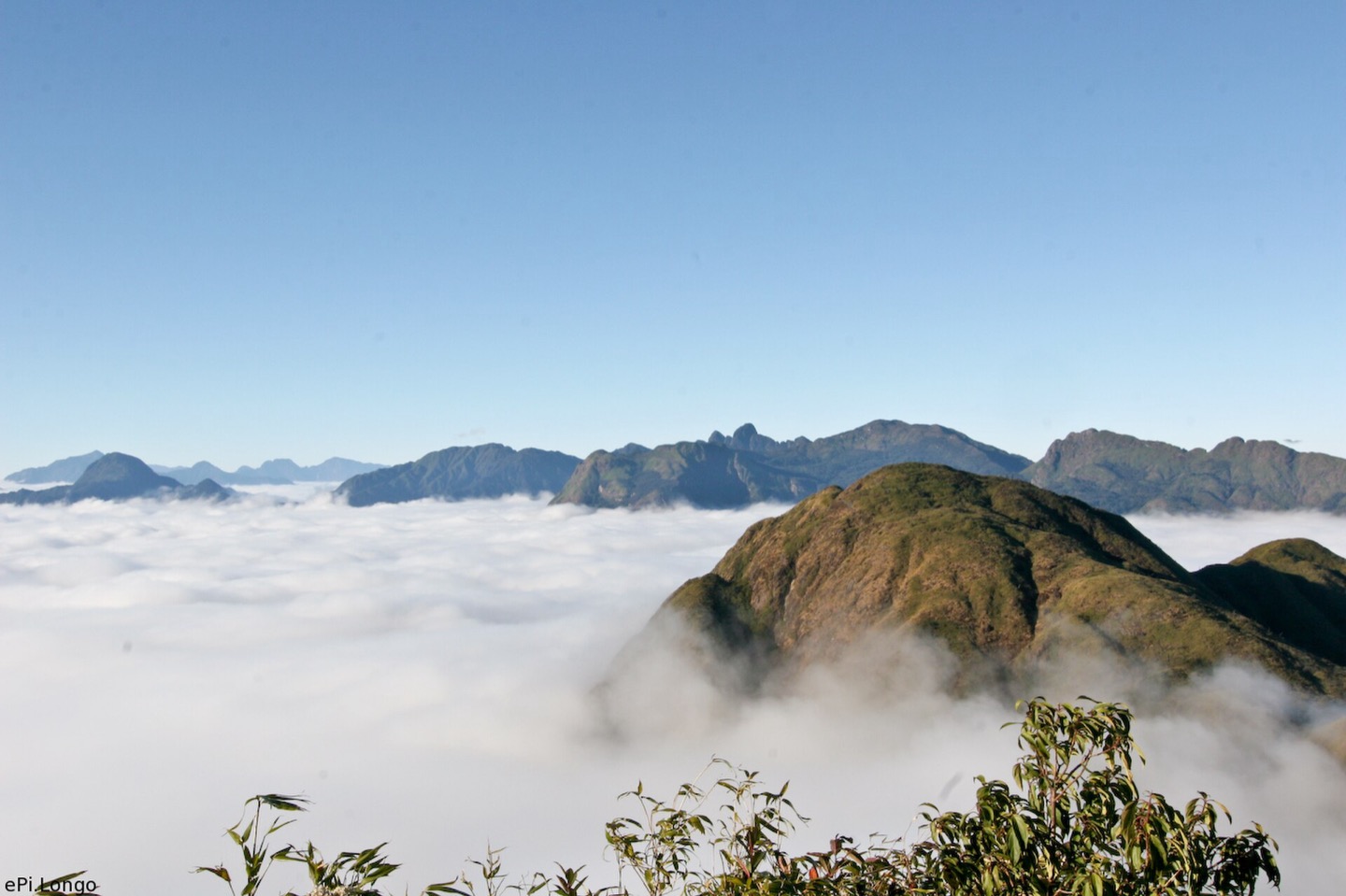 The Hoang Lien Son mountain range in northern Vietnam