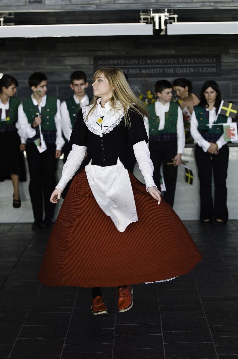 Traditional Welsh dance and dress on Saint David’s Day