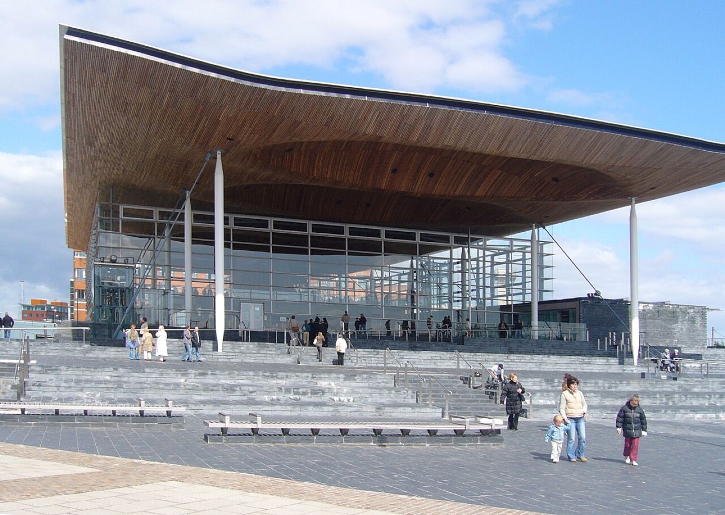 The Senedd in Cardiff Bay