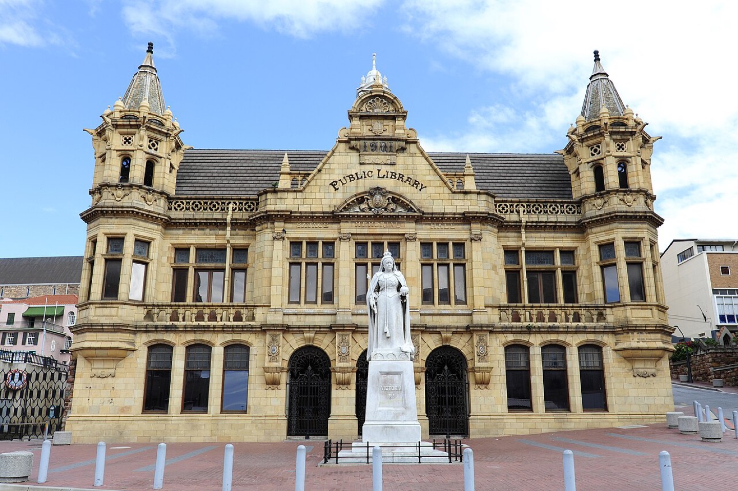 The historic main library in Gqeberha, South Africa