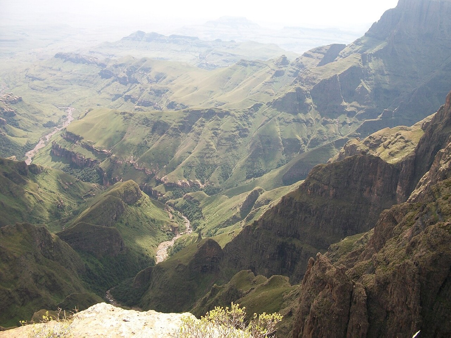 The Drakensberg mountains near Tugela Falls, South Africa